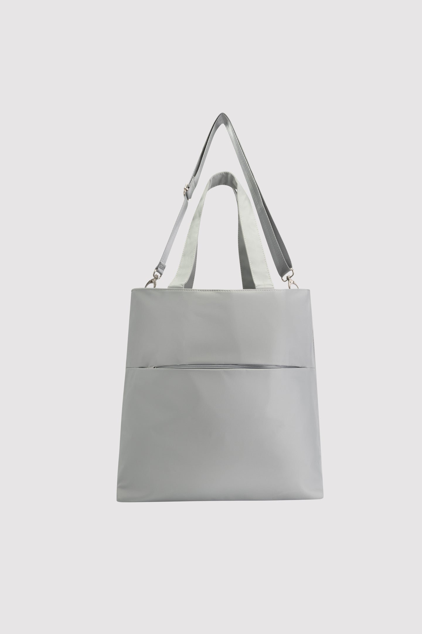 Grey Nylon Tote Bag